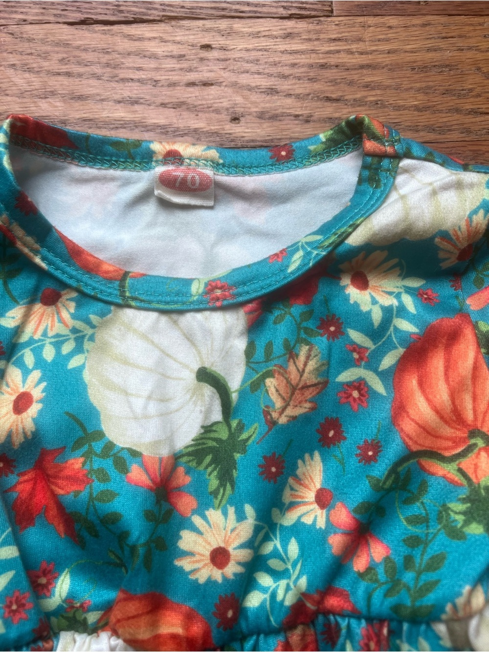 Fall Baby girl outfits and dresses bundle size 3-6 months with pumpkins and skel - Picture 3 of 14